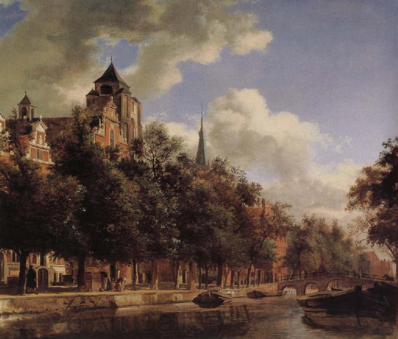 Jan van der Heyden Canal scenery France oil painting art